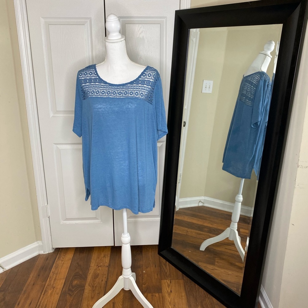 Illusion Neck Swing Top